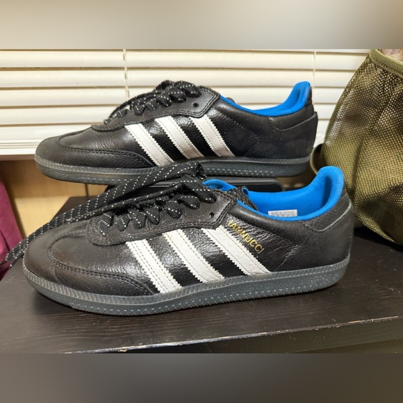 adidas Shoes - Gino Iannucci adidas Samba ADV RYR Black and 
blue Bird. 
 limited release item!